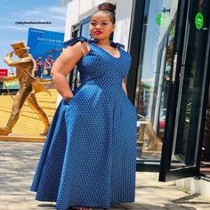 Shweshwe Designs, Seshweshwe Dresses, Sepedi Traditional Dresses, African Attire Dresses, Fashion Traditional