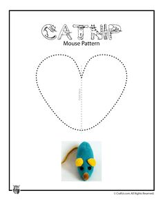 a blue stuffed animal sitting on top of a piece of paper with the word catnip in it