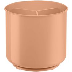 a large round pot with no handles on the bottom, in an earth tone color