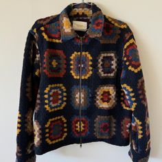 Size Small F/W 23' Collection Blanket Jacket Made In Portugal Worn - Twice Excellent Condition Blanket Jacket, Aime Leon Dore, Shirt Jacket, Mens Jackets, Jackets & Coats, Blue, Color