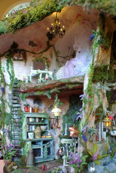 a doll house made to look like a fairy's house