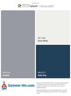 the color scheme for sherylin williams's paint swatches, including yellow and gray