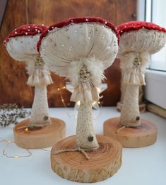 Грибы, грибы ручной работы. Mushrooms Craft, Spirit Dolls, Soft Dolls, Makeup Skin Care, Card Craft, Art Dolls, Embellishments, Cactus