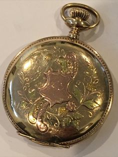 Antique 1894 Elgin Illinois 6s 14k Gold Decorating Pocket Watch Runs Louis Vuitton Suitcase, Elgin Illinois, Old Pocket Watches, Antique Pocket Watch, Vintage Clocks, Vintage Pocket Watch, Antique Watches, Pocket Watches, Vintage Stuff