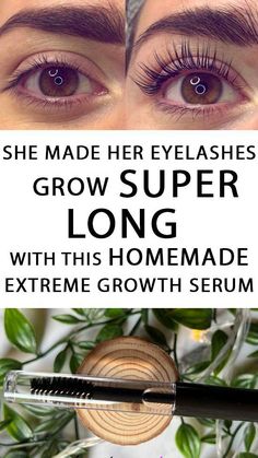 Hair Growing Serum Diy, Mascara Growth Serum Diy, Best Oil For Eyelash Growth, Best Eyelash Growth Serum Diy, Tips To Grow Eyelashes, How To Make Diy Lash Serum, Growth Serum For Eyelashes, Eyelash Growth Castor Oil, Natural Way To Grow Eyelashes