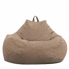 a large bean bag chair sitting on top of a white floor