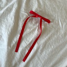 Never Used I Accept Offers Red Hair Ribbon, Hair Bow Ribbon, Red Hair Bow, Urban Outfitters Accessories, Hair Ribbons, Bow Ribbon, Hair Ribbon, Ribbon Hair Bows, Women's Hair