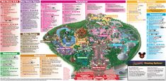 the disneyland world map with all its attractions