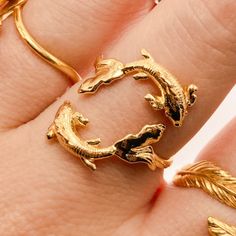 Pisces Ring Koi Ring Cute Silver Zodiac Ring Astrology - Etsy.de Koi Pisces, Pisces Ring, Constellation Ring, Zodiac Rings, Dope Jewelry, Affordable Jewelry