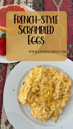 French-style Scrambled Eggs are creamy, velvety, and absolutely magnifique​! French Scrambled Eggs, French Eggs, Scrambled Eggs Recipe, What's For Breakfast, Breakfast Recipes Casserole, Egg Breakfast, Baked Eggs, Breakfast Brunch Recipes, Breakfast Time