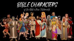 the bible characters are all dressed in different costumes