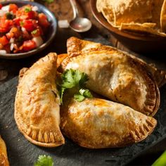 several different types of food on a table