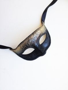 Black and Gold Masquerade Mask, Mens Masquerade Mask, Masquerade Ball Mask, Unisex Face Mask, Black Black Formal Eye Mask Masquerade, Formal Black Eye Mask, Black Formal Eye Mask, Black Formal Masquerade Mask For Halloween, Black Eye Mask For Costume Party, Black Eye Mask For Masquerade, Black Masquerade Mask For Mardi Gras Costume Party, Black Masquerade Mask For Halloween Theater, Black Venetian Mask For Masquerade