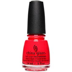 China Glaze Nail Polish - Kiki In Our Tiki - 0.5 oz (14.79 mL.) Summer Pedicures, Glaze Nail Polish, Summer Pedicure, China Glaze Nail Polish, New Nail Polish, Red Nail Polish, Ebay Store Design, Candy Apple Red, Nail Polish Collection