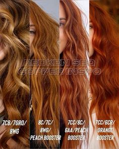 Shades Eq Copper, Red Hair Formulas, Hair Formulas, Copper Blonde Hair, Cowboy Copper, Red Copper Hair Color, Redken Hair Color