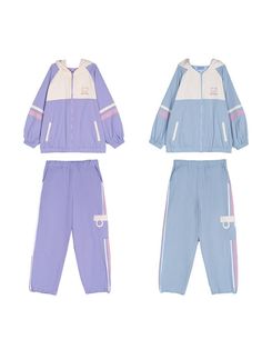 Cute Bear Jackets & Pants-Sets-ntbhshop Kawaii Harajuku Fashion, Suit Purple, Your Adorable, Bear Jacket, Kawaii Harajuku, Sports Suit, Cute Bear, College Fashion, Harajuku Fashion