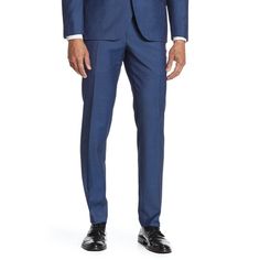 The Savile Row Men's Brixton Trim Fit Suit Pants Msrp $200 New Without Tags! Elevate Your Wardrobe With The Brixton Suit Pants, Made From Lightweight, Stretch Fabric In Solid Navy And Crafted In A Slim Fit Silhouette With A Flat Front Style. Pants Have A Zip Fly With Button Closure, Front Slash Pockets, And Button Welt Back Pockets. Men's Size 38 - Waist: 18.5" Hips: 22" Rise: 10.5" Inseam: 32" Main: 84% Polyester, 14% Rayon, 2% Spandex Body/Sleeve Lining: 100% Polyester A276 Fitted Blue Pants, Fitted Blue Dress Pants With Pockets, Slim Fit Blue Bottoms With Welt Pockets, Fitted Blue Straight Pants, Fitted Blue Straight Bottoms, Classic Blue Bottoms With Pressed Crease, Tailored Blue Pants With Flat Front, Blue Slim Fit Dress Pants For Business Casual, Business Casual Blue Pants With Welt Pockets