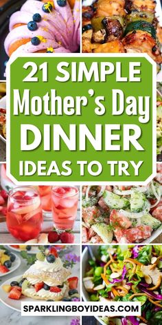 Surprise your mom with delicious Mothers Day recipes! Our collection of Mothers Day dinner ideas will help you create a memorable meal that she'll love. From classic family dinner recipes to elegant dinner party ideas, we've got you covered. From Mothers Day desserts like Mothers Day cupcakes, Mothers Day Cakes to mothers day treats like mothers day cookies and more. You'll love these summer recipes that are perfect for a dinner party. Dinner Ideas For Parties, Mothers Day Dinner Ideas, Mothers Day Treats, Easy Lamb Recipes, Dinner Ideas For Family, Mothers Day Desserts, Mothers Day Dinner, Meal Planning Menus