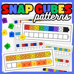 the snap cubes pattern is an easy to use activity for kids with lego blocks