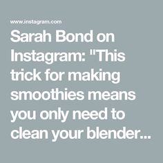 Sarah Bond on Instagram: "This trick for making smoothies means you only need to clean your blender once! 💙🥤

Blend, pour into ice cube trays, and freeze. When you're ready for a smoothie, pop out some cubes and add them to a glass with milk or juice then...SHAKE!

The smoothie cubes break down into a frosty smoothie that's packed with vitamins.

The ingredients and process are inspired by the Evive sapphire smoothie cubes (but at a fraction of the cost and with no plastic packaging waste).

Comment 👉 "smoothie" and I'll send you the recipe!

🔗 https://www.liveeatlearn.com/smoothie-cubes/ #smoothiecubes #breakfastmealprep #mealprepideas #smoothies #evive #spirulina"