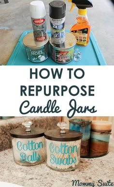 how to repurpose candle jars with diy home decor