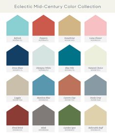 the color scheme for different houses