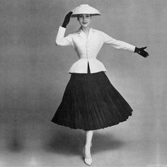 Dior Things, Christian Dior New Look, 1950s Vintage Fashion, Dior New Look, 50's Fashion, 1950’s Fashion, 1950 Fashion