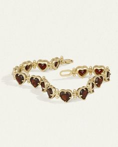 Venus Bracelet Garnet Solid Gold Funky Jewelry, Byron Bay, Dream Jewelry, Pretty Jewellery, Piercing Jewelry