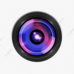 an image of a camera lens that is in the shape of a circle on a white background