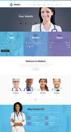 the medical wordpress theme is clean and ready to be used for any type of website