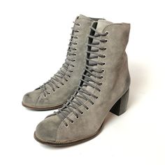 Brand New! Factory Distressed Size 37 (Us 6-6.5 But These Run Narrow And A Tad Small So More Like A 5.5-6) Questions? Leave A Comment Below! Refrb1 Winter Lace-up Boots With Stacked Heel, Medium Width Lace-up Boots With Reinforced Heel, Lace-up Mid-calf Boots With Leather Sole For Fall, Fall Lace-up Mid-calf Boots With Leather Sole, Fall Mid-calf Lace-up Boots With Leather Sole, Winter Lace-up Boots Medium Width, Casual Lace-up Heeled Boots For Spring, Fall Leather Sole Lace-up Boots Medium Width, High Ankle Boots With Laces For Spring