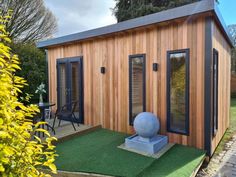 Introducing our BRAND NEW range of Insulated Cedar rooms in the form of our Uber Haus range, with stylish Canadian Western Red Cedar in a vertical cladding providing a modern and beautiful look to this building. With a huge range of standard features not present on most cedar buildings you will be up and running in no time with minimal work needed from yourself. Garden Room, Summer House