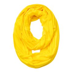 a yellow scarf on a white background