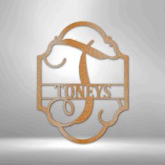 the logo for tony's is shown in gold