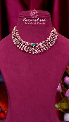 Shine brilliantly without breaking the bank with this budget-friendly diamond necklace. Perfect for adding a touch of affordable luxury to your casual look.  #diamond #earrings #emerald #necklace #diamondjewellery #gemstones #southindianjewellery #southjewellers #bridaljewellery #bridaljewelry #nakshijewellery #ethnicjewellery #heritagejewellery #916kdmjewellery #bridesofinstagram #bridesofhyderabad #bridesofindia #bridesoftelugu #kundannecklace #bridaljewellery #southbrides Pearl Jewelry Design, Earrings Emerald, Diamond Necklace Designs, Traditional Jewellery, Gold Pendant Jewelry, Diamond Jewelry Necklace, Diamond Jewelry Designs, South Indian Jewellery