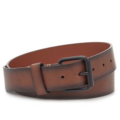 Crown Vintage-Roller Men's Belt Functional and fashionable, the Roller belt from Crown Vintage will become a staple in your closet. This accessory ensures your outfit blends well and will keep your pants in place so you look and feel your best. Why you'll love it: This simple silhouette matches with everything, complete with burnish ends that add a special detail. How you'll wear it: A classic accessory deserves a timeless look. Pair this belt with your favorite pair of jeans. Looking for a more Canadian Tuxedo, Crown Vintage, Simple Silhouette, Men's Belt, Belt Shop, Hottest Trends, Mens Belts, Cognac, Fashion Forward