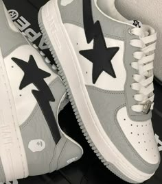 Bapesta Shoes, Bape Shoes, Cute Nike Shoes, Cute Sneakers, Hype Shoes, Cute Nikes, Star Shoes