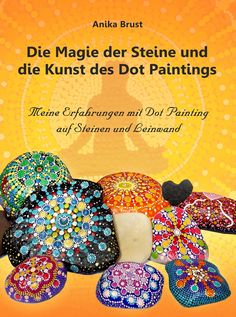 a book cover with many colorful hats on top of each other and an orange background