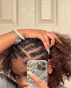 Natural Hair Styles Braided, Natural Curly Hairstyles With Braids, Cute Natural Hairstyles With Braids, Scalp Braids Natural Hair No Weave, Black Girls Hairstyles Braids Natural, Nature Hairstyles For Black Women, Braided In The Front Curly In The Back Natural Hair, Summer Hairstyles Natural Hair, Braid Out Natural Hair Short