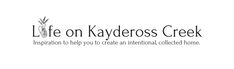 the logo for life on kaydeross creek, an institution to help you create an international collected home