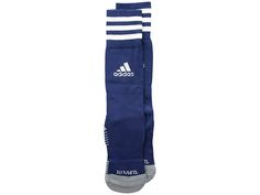 adidas Kids Copa Zone Cushion IV Over the Calf Sock (Toddler/Little Kid) - Kids Shoes : Dark Blue/White : Make sure you stay guarded on-and-off the field by slipping into the sporty adidas Kids Copa Zone Cushion IV Over the Calf Sock. Sold as a single-pair. Lightweight stretch fabrication offers a close fit with a comfortable feel. climalite fabric pulls moisture away from the skin and pushes it towards the outer fabric face for quick-drying comfort. Compression targeted arch offers additional s Over The Calf Socks, Toddler Socks, Adidas Kids, Calf Socks, Free Kids, Kids Shoes, Dark Blue, Blue White, Sweatpants