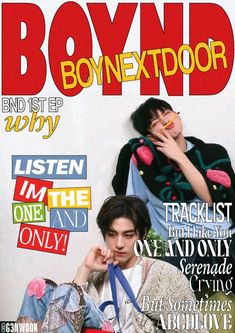 the cover of boy next door magazine with an image of a man holding a stuffed animal