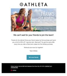 an email page for the athlete website