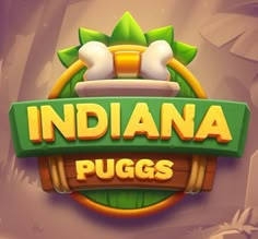 the logo for indiana pugs, an online gaming platform that is currently in development