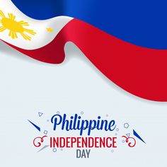 the flag of philippines waving in the wind