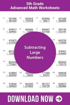 Subtracting large numbers