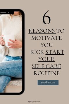 We all need a kick sometimes to start doing something important and this post is the kick you need to start taking care of yourself no matter how busy you are, self care an essential to live a fullfuilled and healthy life, you'll find here 6 compling reasons on why you should start youeself care routine right now with self care ideas and self care tips to help you get started. click here to read it Self Care Routine, Motivate Yourself, Care Routine, Healthy Life