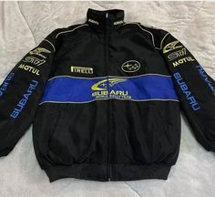 UNISEX VINTAGE Subaru F1 RACING JACKET Sizes: M, L, XL, XXL Condition: Brand New 10% Discount for returning customers 💙 Offers considered  High quality ☑️ Fast shipping ☑️ Message any questions / Enquires Vintage Race Jacket, Winter Racing Streetwear Outerwear, Racing Style Winter Outerwear For Streetwear, Winter Racing Style Streetwear Outerwear, F1 Merch Outfit, Racing Jacket Outfits, Subaru Jacket, Vintage Subaru, F1 Racing Jacket