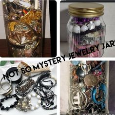 Not So Mystery Jewelry Jar How These Work: These Start At A $12,$14 Or $16 Auction In The Live Shows Only!!! You Will See A Jar Filled With 20+ Pieces Of Jewelry !!!! Jars Pictured In This Listing Are Only An Example Not The Exact Jars I Will Have Random Assortment Of Bracelets, Earrings , Necklaces, Rings, Brooches, And Pendants Some Nwt ,Nwot, Vintage, Modern ,Contemporary Ect Once You Win The Auction You Will Have An Opportunity To Have A Sneak Peak Of Your Jar Themed Jars And Random Jars Ava Mystery Jewelry Jar, Mystery Jewelry, Converse Design, Mystery Bag, Y2k Vibes, Shimmer And Shine, Shimmer N Shine, Glitz And Glam, Sneak Peak