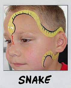 Snake Children Face Painting, Snazaroo Face Paint, Paint Tattoo, Fair Face, Reptile Party, Face Paint Kit